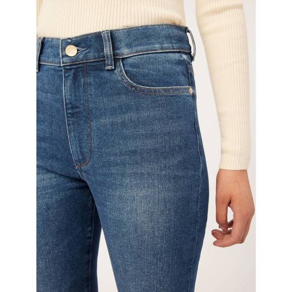 NEW DL1961 - WOMEN'S women's bridget boot high rise in lighthouse frayed - Picture 5 of 7